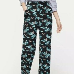 J.Crew Silk Pants, botanical bees print. Size 12.